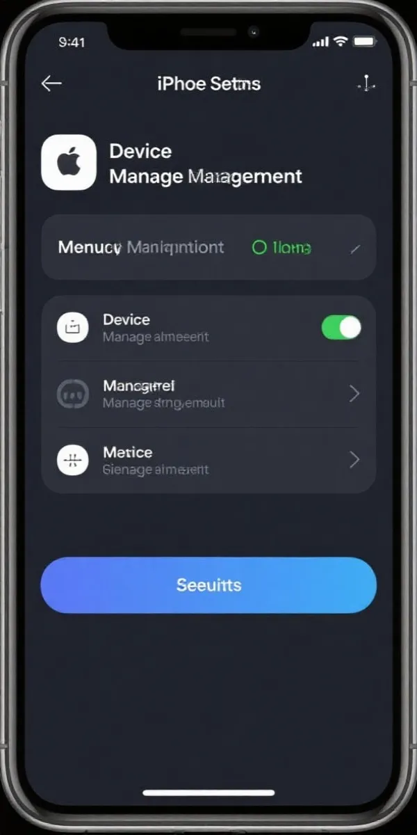 iOS 设备管理设置路径